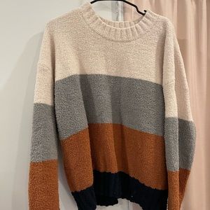 xl block color sweater super stretchy!